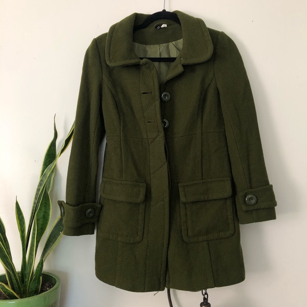 H&M wool blend heavy coat